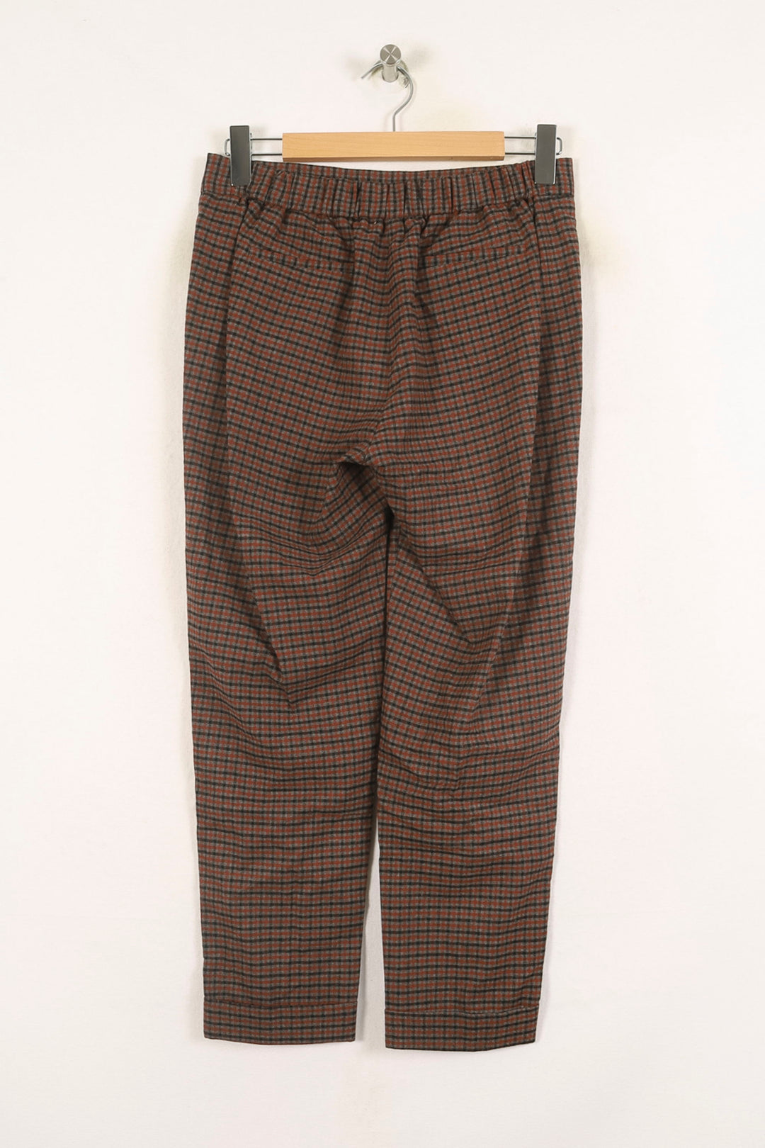 Pantalon Carreaux Marron et Noir - Taille M/38 de la marque Bérénice | PARAD73355 - Vendu par Paradigme - Image 4