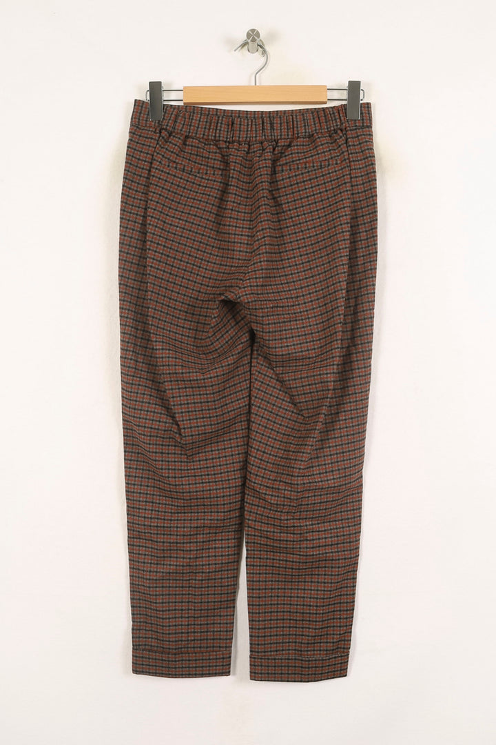 Pantalon Carreaux Marron et Noir - Taille M/38 de la marque Bérénice | PARAD73355 - Vendu par Paradigme - Image 4
