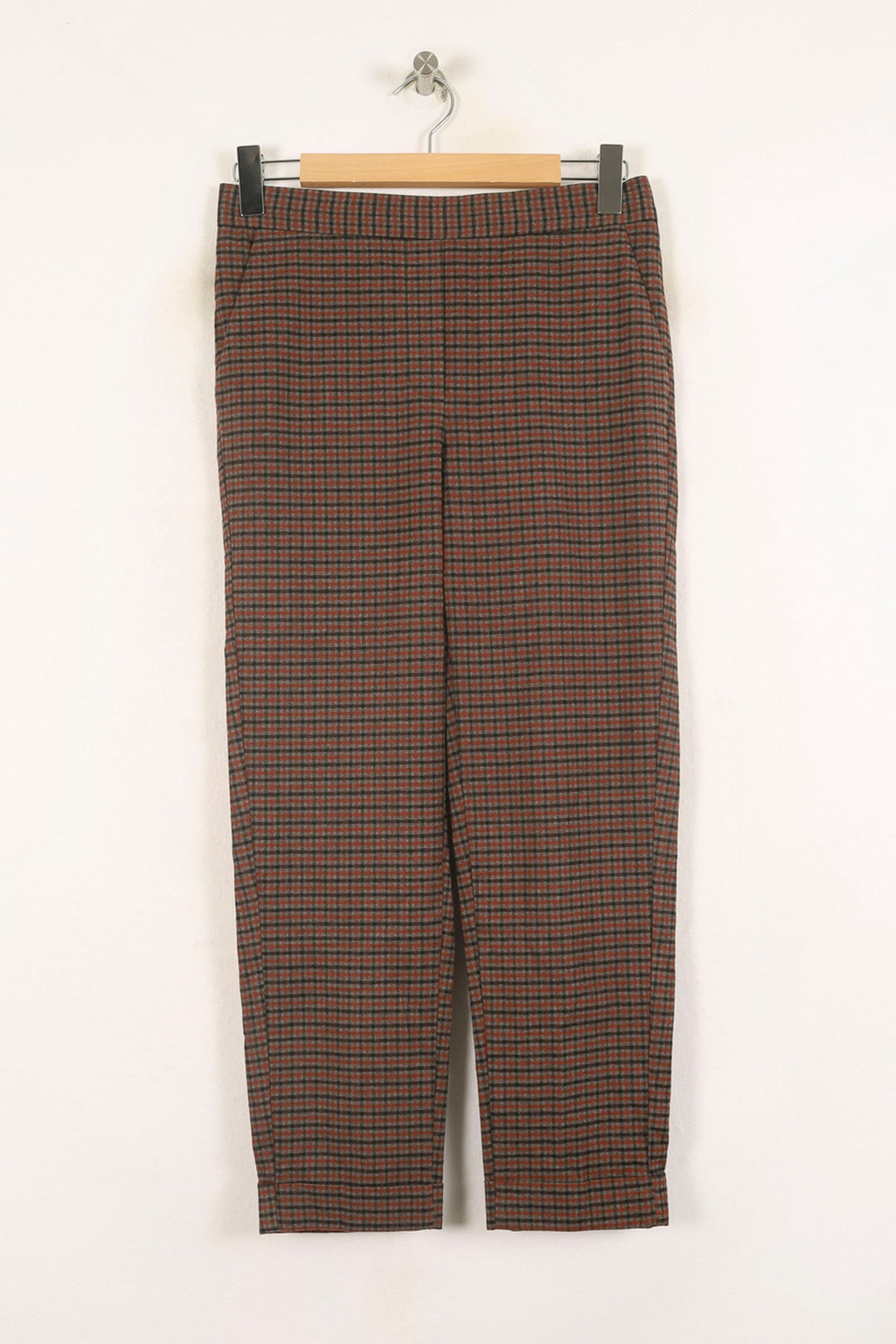 Pantalon Carreaux Marron et Noir - Taille M/38 de la marque Bérénice | PARAD73355 - Vendu par Paradigme - Image 2