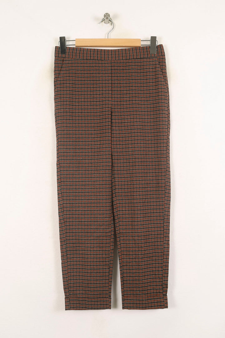 Pantalon Carreaux Marron et Noir - Taille M/38 de la marque Bérénice | PARAD73355 - Vendu par Paradigme - Image 2