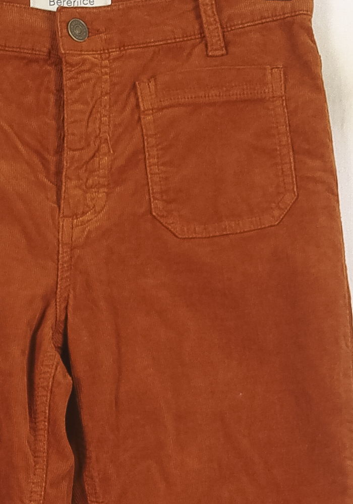Pantalon Évasé Orange - Taille S/36 de la marque Bérénice | PARAD73358 - Vendu par Paradigme - Image 3