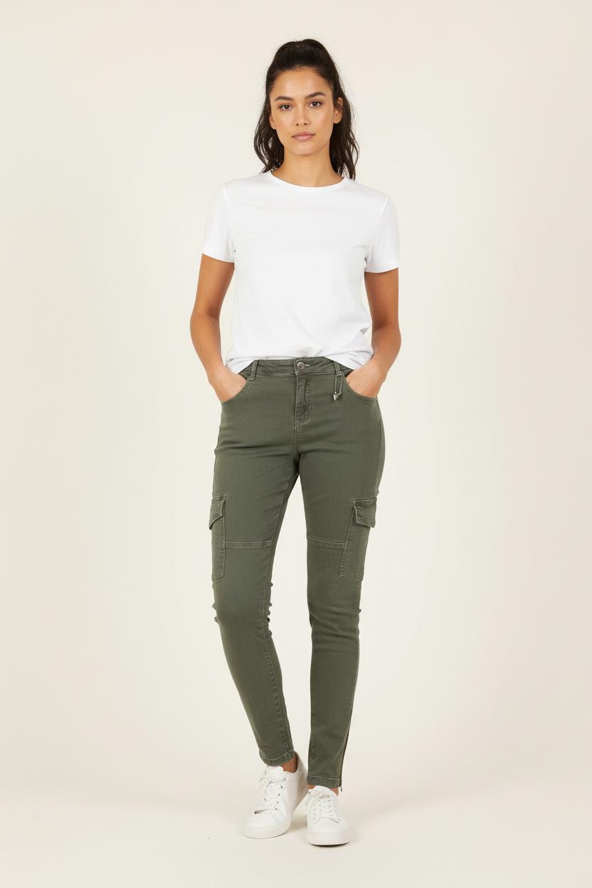 Pantalon Cargo Vert - Taille XL/42 de la marque Bérénice | PARAD73361 - Vendu par Paradigme - Image 1