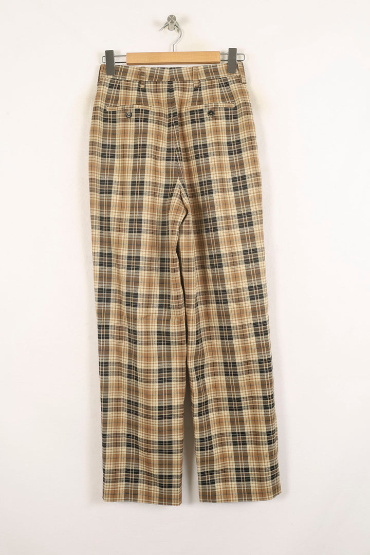 Pantalon Carreaux Beiges et Noirs - Taille S/36 de la marque Bérénice | PARAD73364 - Vendu par Paradigme - Image 4