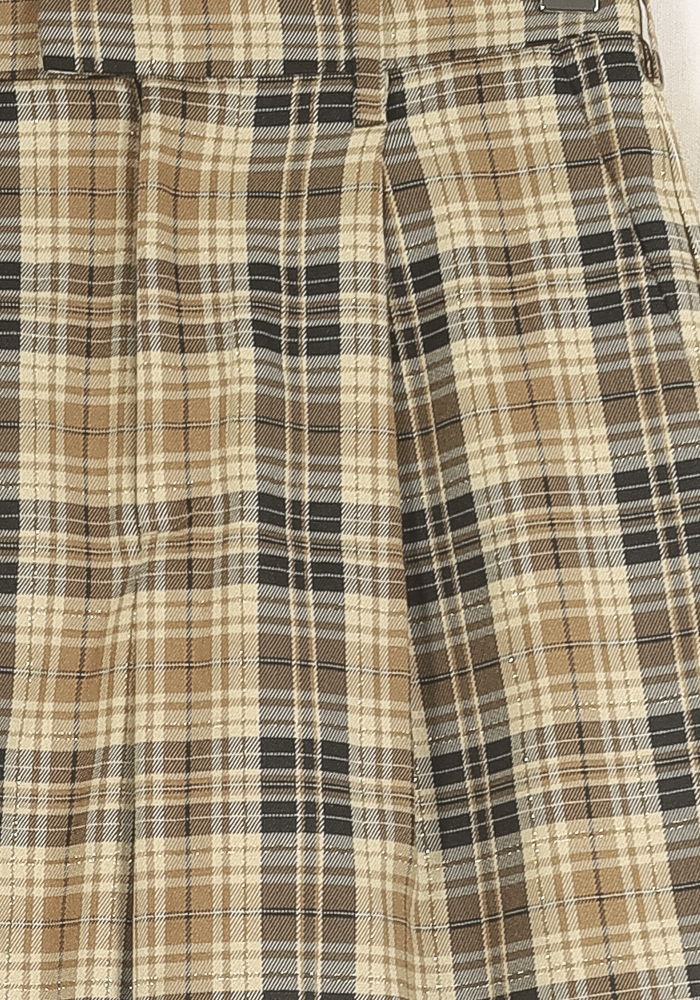 Pantalon Carreaux Beiges et Noirs - Taille S/36 de la marque Bérénice | PARAD73364 - Vendu par Paradigme - Image 3