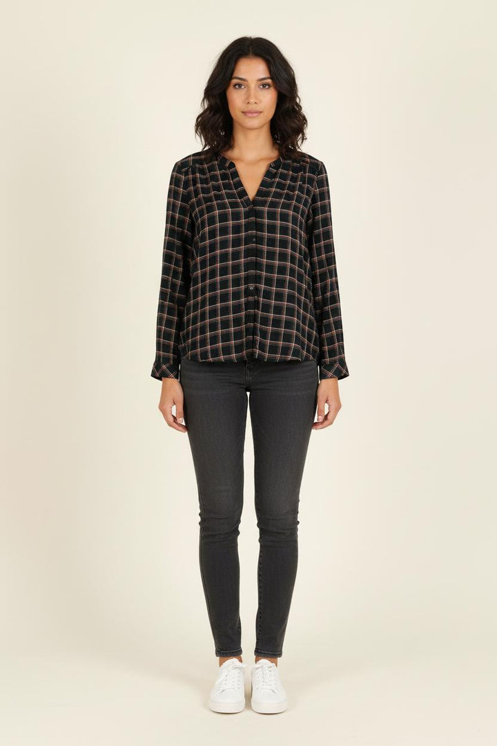 Chemise À Carreaux Noire et Blanche - Taille S/36 de la marque Bérénice | PARAD73372 - Vendu par Paradigme - Image 1