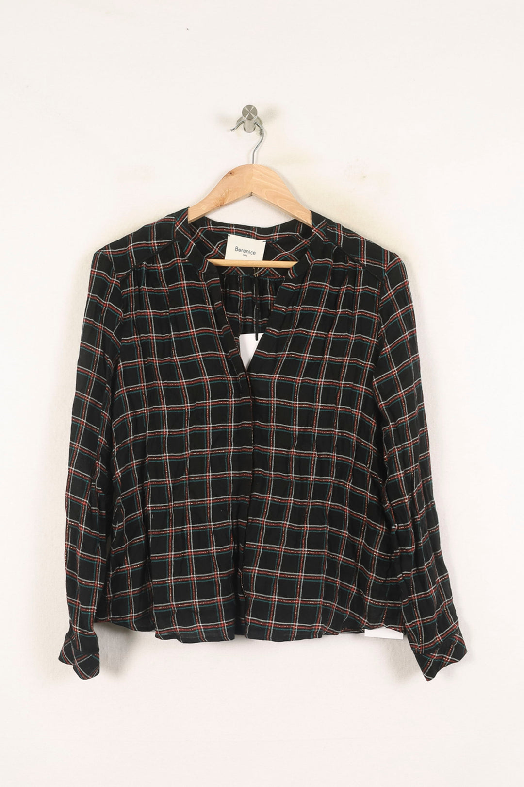 Chemise À Carreaux Noire et Blanche - Taille S/36 de la marque Bérénice | PARAD73372 - Vendu par Paradigme - Image 2