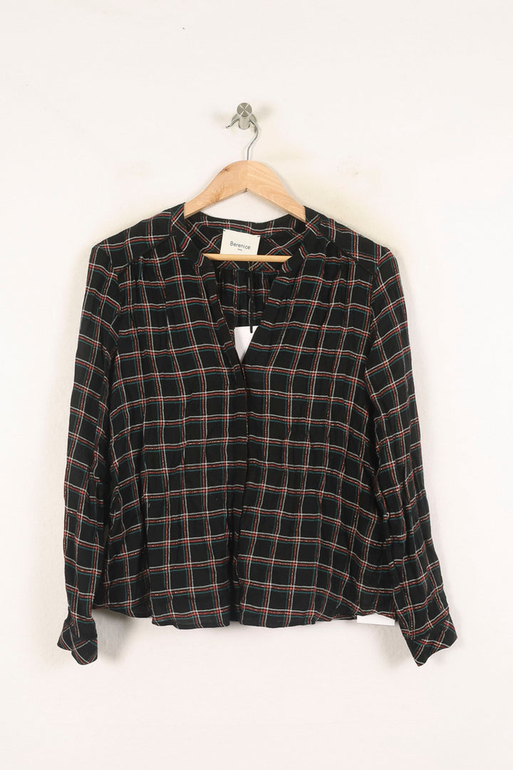 Chemise À Carreaux Noire et Blanche - Taille S/36 de la marque Bérénice | PARAD73372 - Vendu par Paradigme - Image 2