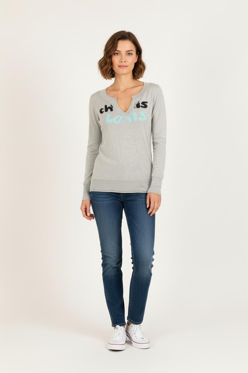 Pull Gris - Taille S/36 de la marque Bérénice | PARAD73376 - Vendu par Paradigme - Image 1