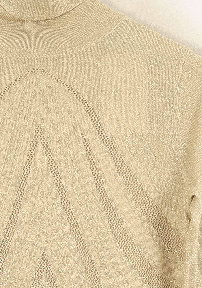 Pull Col Roulé Beige - Taille S/36 de la marque Bérénice | PARAD73384 - Vendu par Paradigme - Image 3