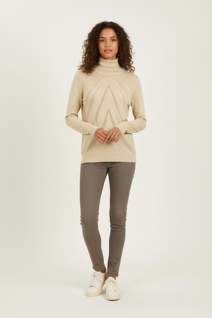 Pull Col Roulé Beige - Taille S/36 de la marque Bérénice | PARAD73384 - Vendu par Paradigme - Image 1
