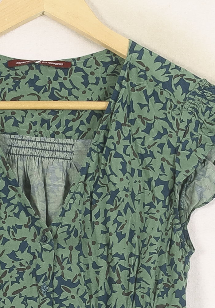 Robe Longue Verte et Bleue - Taille S/36 de la marque Comptoir des Cotonniers | PARAD73398 - Vendu par Paradigme - Image 3