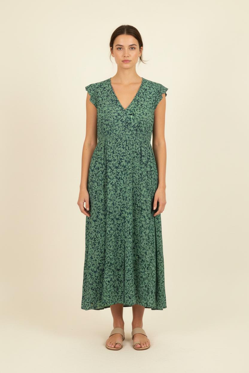 Robe Longue Verte et Bleue - Taille S/36 de la marque Comptoir des Cotonniers | PARAD73398 - Vendu par Paradigme - Image 1