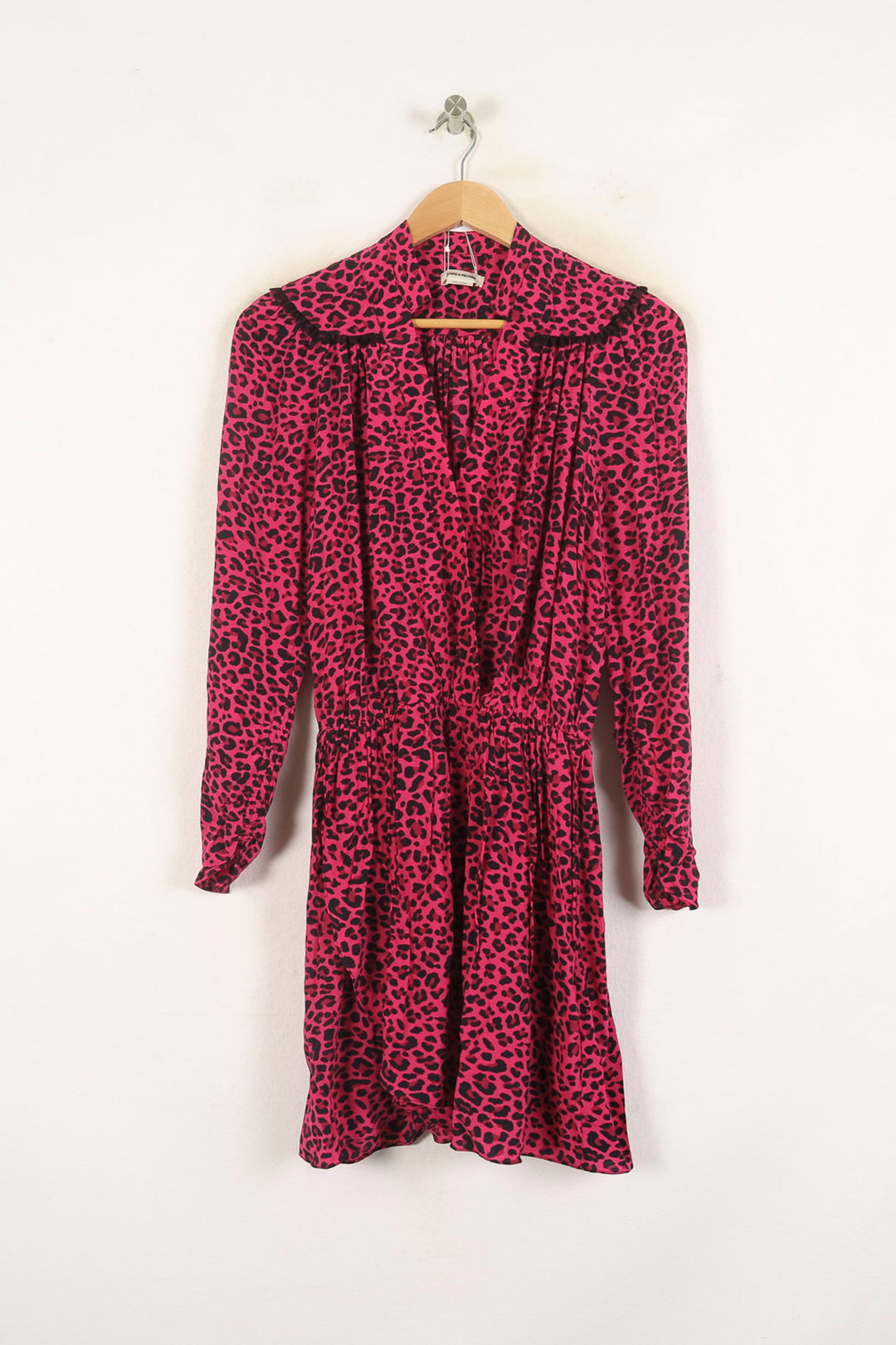 Robe Midi Rose et Noire - Taille XS/34 de la marque Zadig&Voltaire | PARAD73400 - Vendu par Paradigme - Image 2