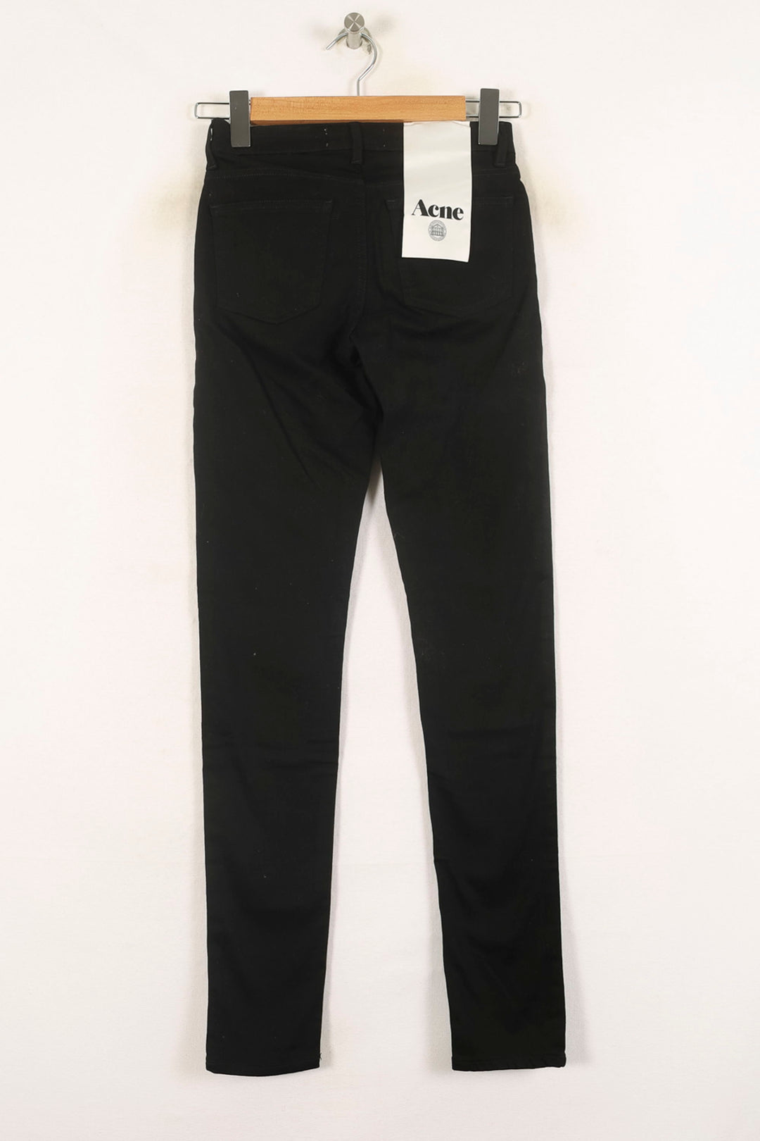 Jean Slim Noir - Taille S/36 de la marque Acne Studios | PARAD73402 - Vendu par Paradigme - Image 4