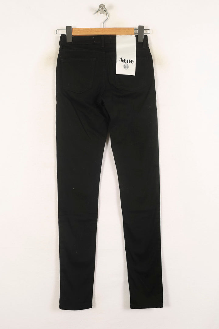 Jean Slim Noir - Taille S/36 de la marque Acne Studios | PARAD73402 - Vendu par Paradigme - Image 4
