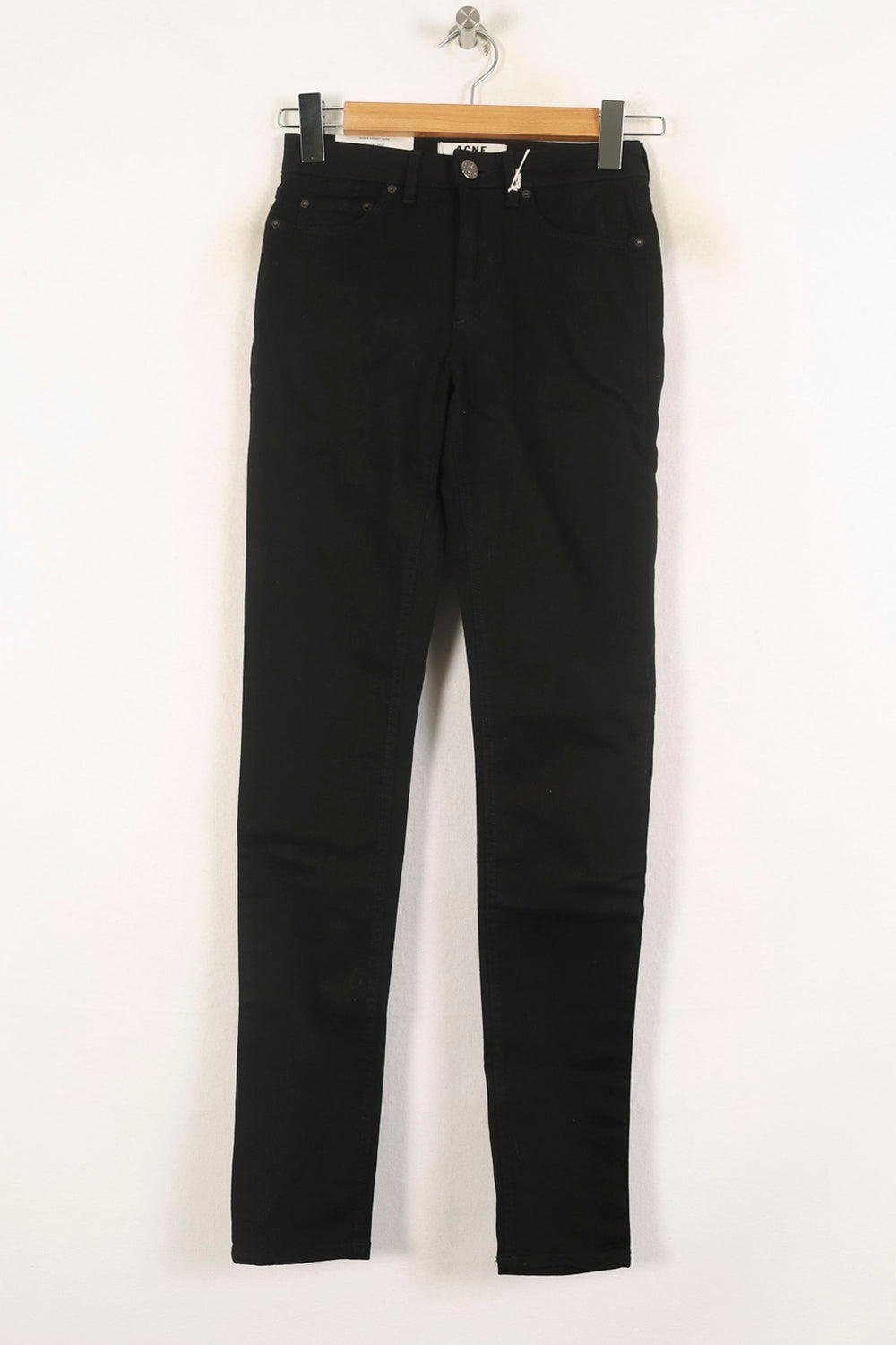 Jean Slim Noir - Taille S/36 de la marque Acne Studios | PARAD73402 - Vendu par Paradigme - Image 2