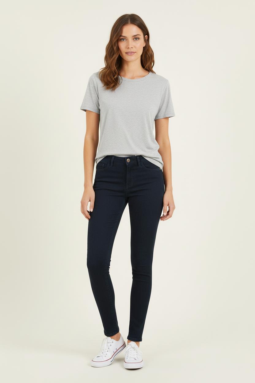 Jean Skinny Bleu - Taille XS/34 de la marque One Step | PARAD73409 - Vendu par Paradigme - Image 1