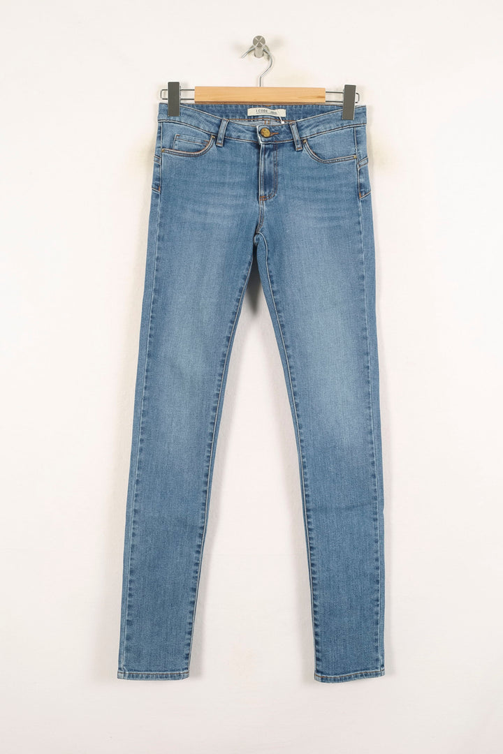 Jean Skinny Bleu - Taille XS/34 de la marque I.Code | PARAD73411 - Vendu par Paradigme - Image 2