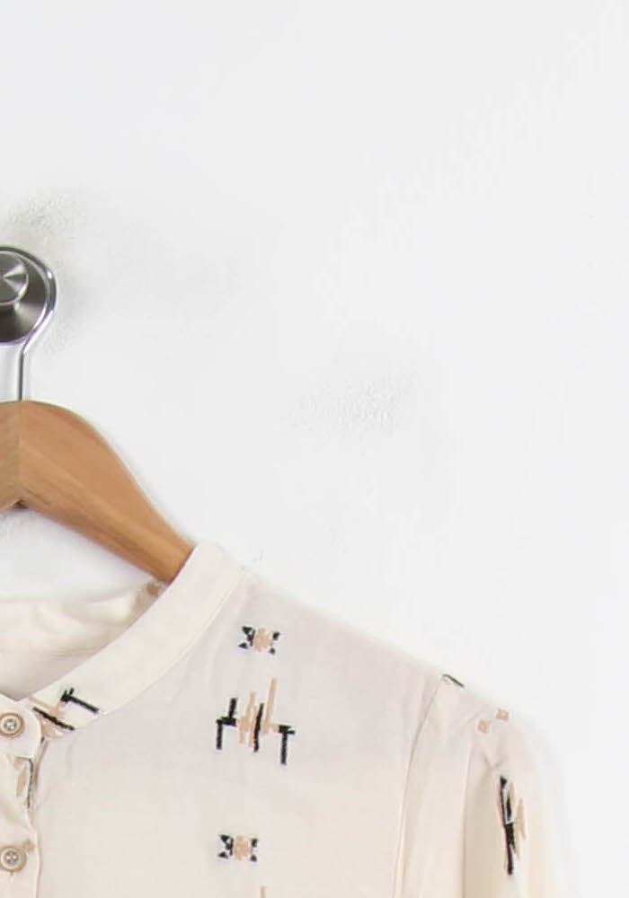 Chemisier Beige - Taille XL/42 de la marque La Fée Maraboutée | PARAD73425 - Vendu par Paradigme - Image 3