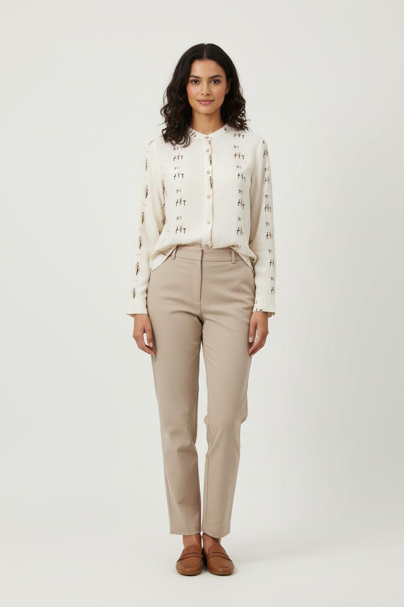 Chemisier Beige - Taille XL/42 de la marque La Fée Maraboutée | PARAD73425 - Vendu par Paradigme - Image 1