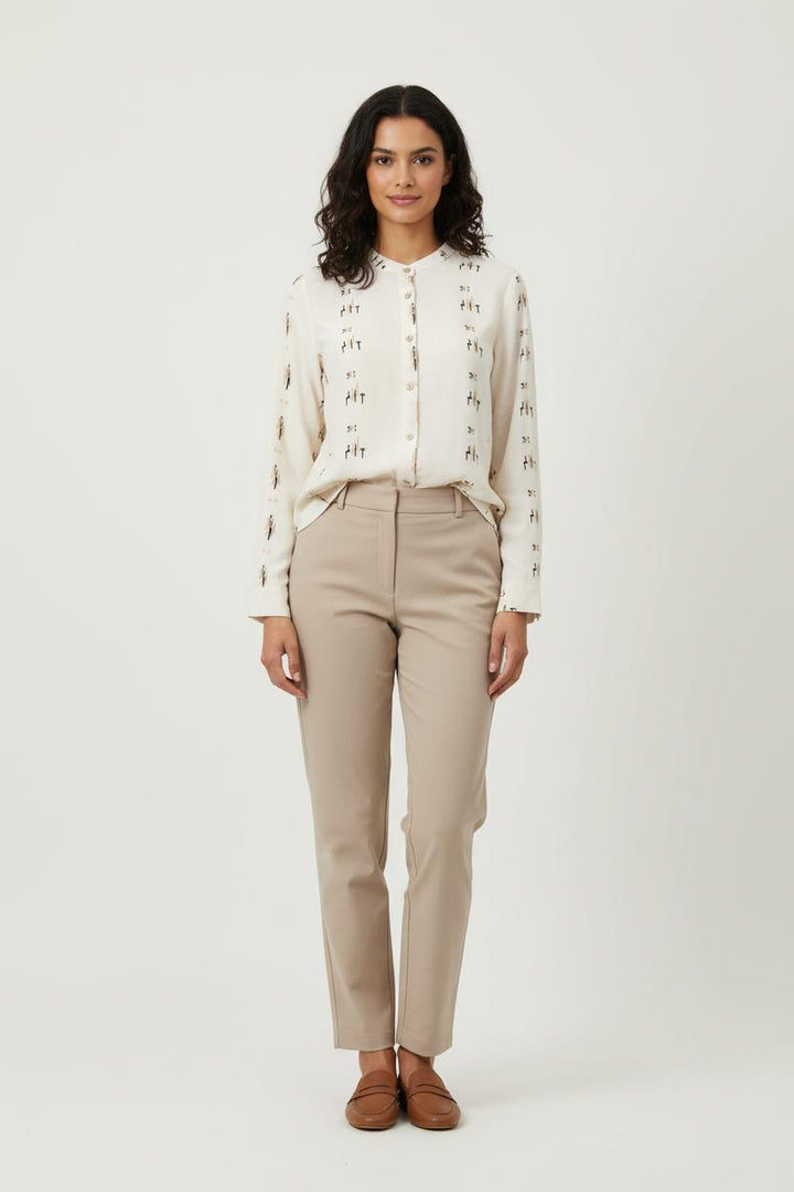 Chemisier Beige - Taille XL/42 de la marque La Fée Maraboutée | PARAD73425 - Vendu par Paradigme - Image 1