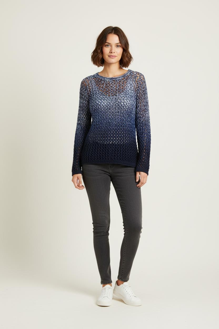 Pull Maille Bleu - Taille S/36 de la marque IKKS | PARAD73426 - Vendu par Paradigme - Image 1