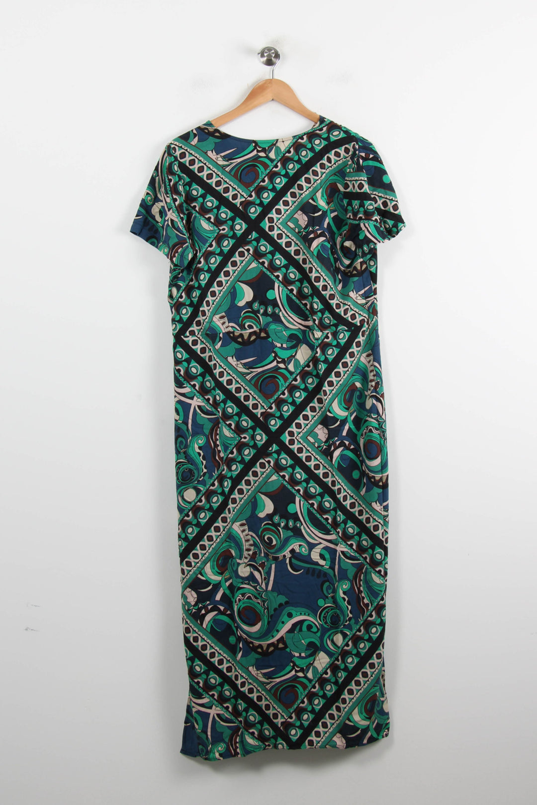 Robe Longue Verte et Bleue - Taille XL/42 de la marque La Fée Maraboutée | PARAD73436 - Vendu par Paradigme - Image 4
