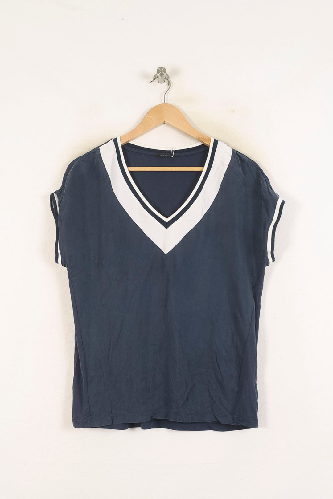 Tee-shirt Bleu et Blanc - Taille M/38 de la marque IKKS | PARAD73441 - Vendu par Paradigme - Image 2