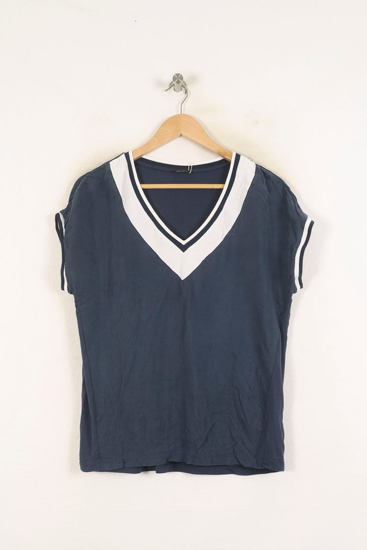 Tee-shirt Bleu et Blanc - Taille M/38 de la marque IKKS | PARAD73441 - Vendu par Paradigme - Image 2