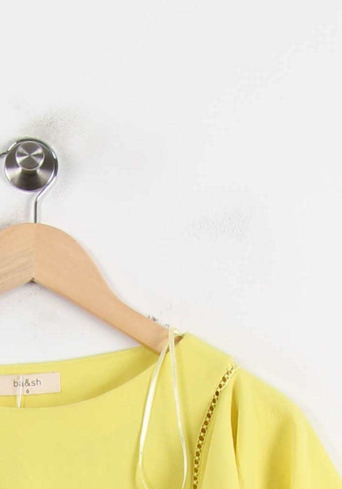 Blouse Jaune - Taille XS/34 de la marque ba&sh | PARAD73445 - Vendu par Paradigme - Image 3