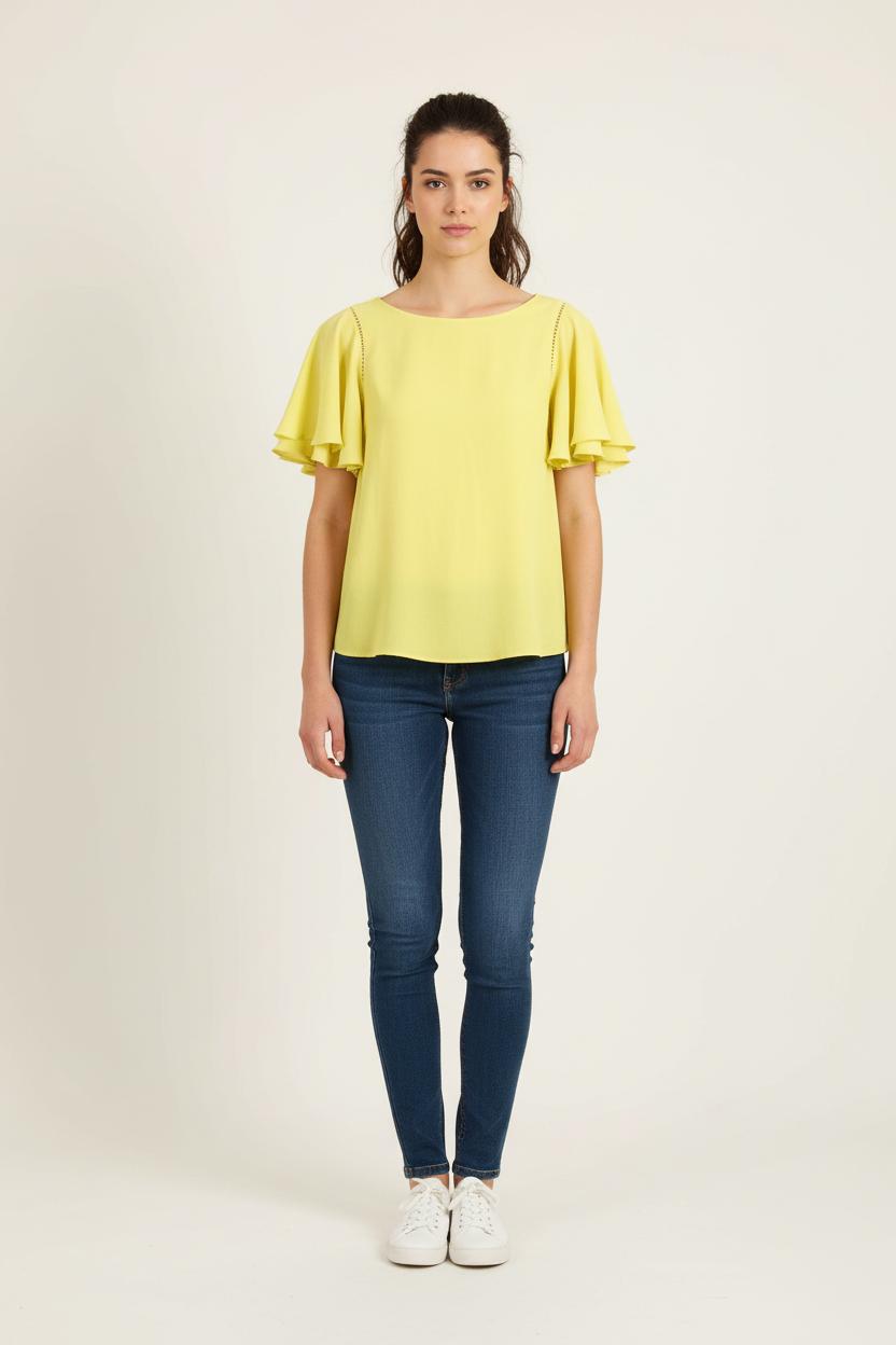 Blouse Jaune - Taille XS/34 de la marque ba&sh | PARAD73445 - Vendu par Paradigme - Image 1