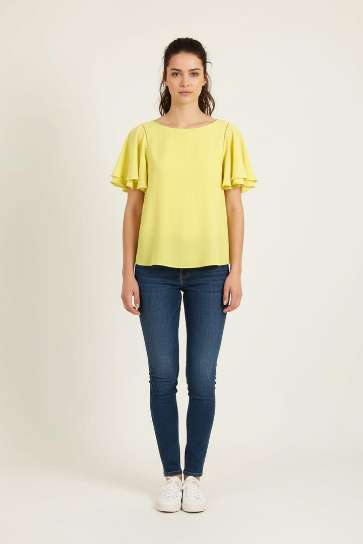 Blouse Jaune - Taille XS/34 de la marque ba&sh | PARAD73445 - Vendu par Paradigme - Image 1