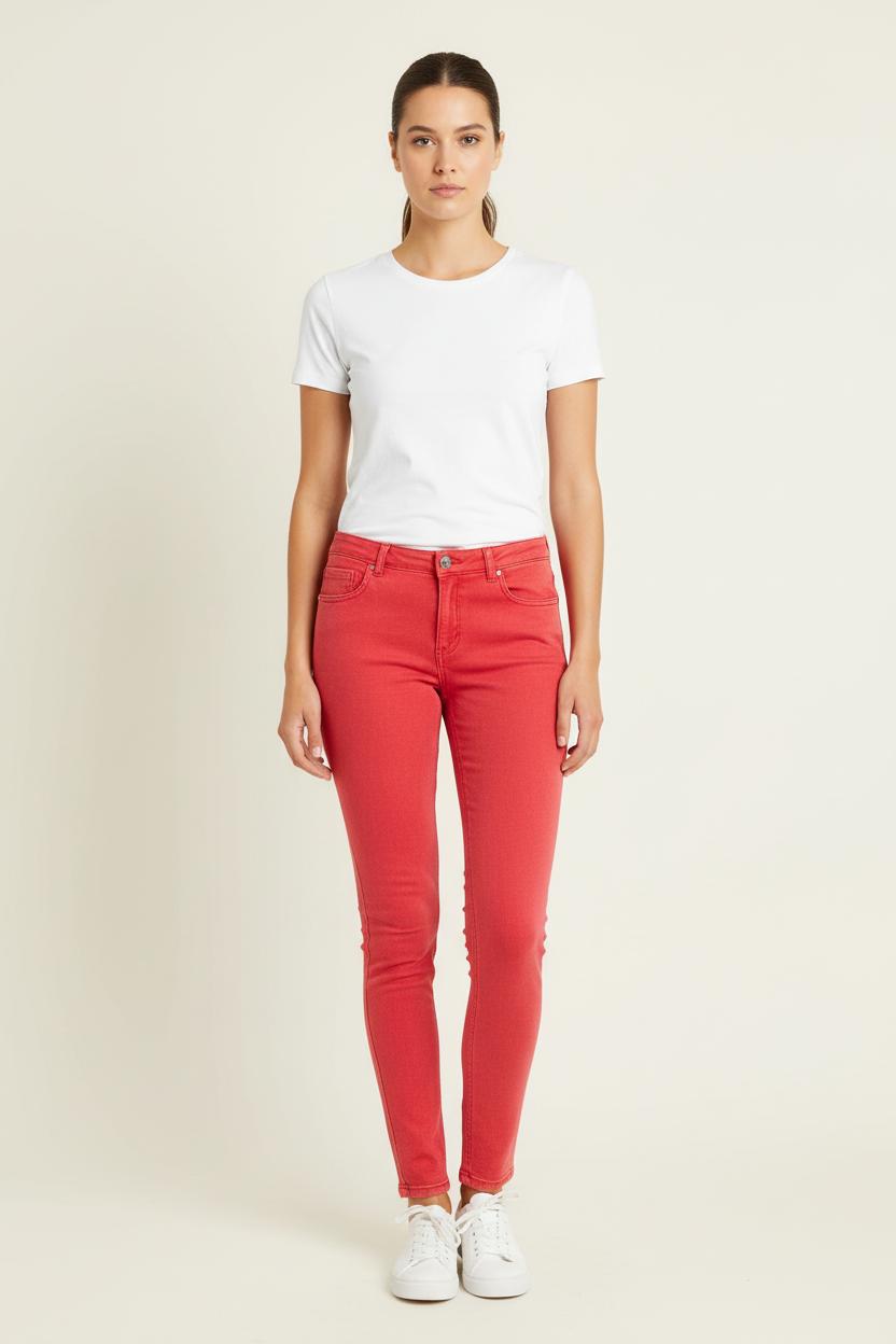 Jean Rouge - Taille M/38 de la marque Claudie Pierlot | PARAD73455 - Vendu par Paradigme - Image 1