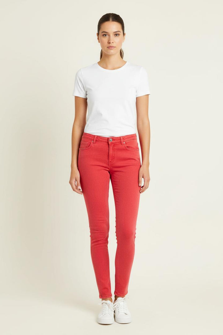 Jean Rouge - Taille M/38 de la marque Claudie Pierlot | PARAD73455 - Vendu par Paradigme - Image 1