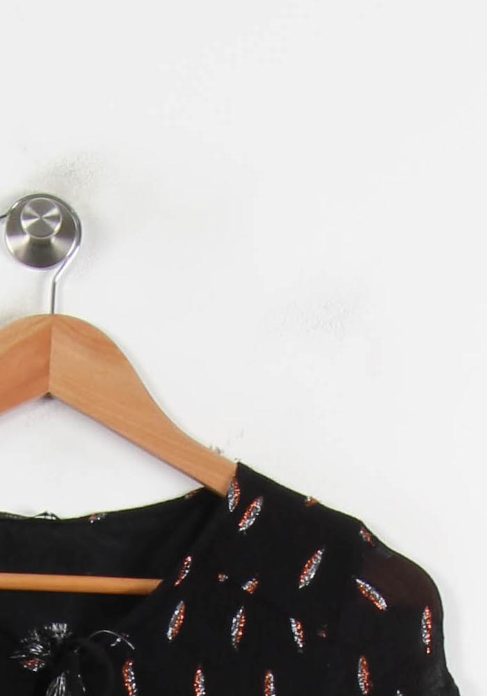 Robe Courte Noire - Taille L/40 de la marque IKKS | PARAD73462 - Vendu par Paradigme - Image 3