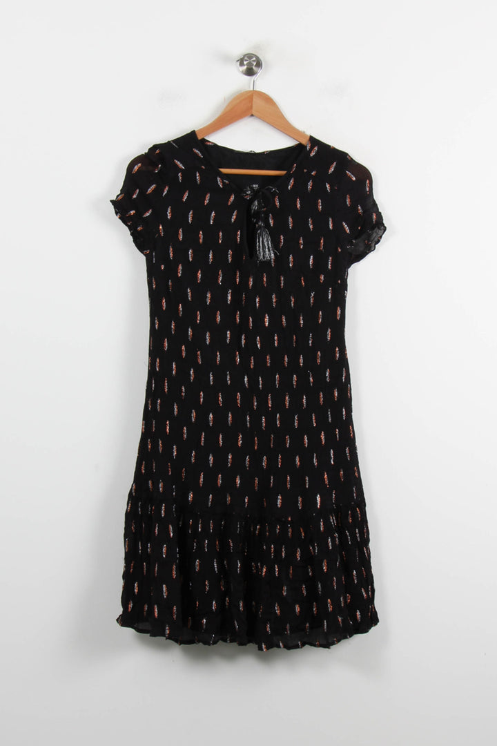 Robe Courte Noire - Taille L/40 de la marque IKKS | PARAD73462 - Vendu par Paradigme - Image 2