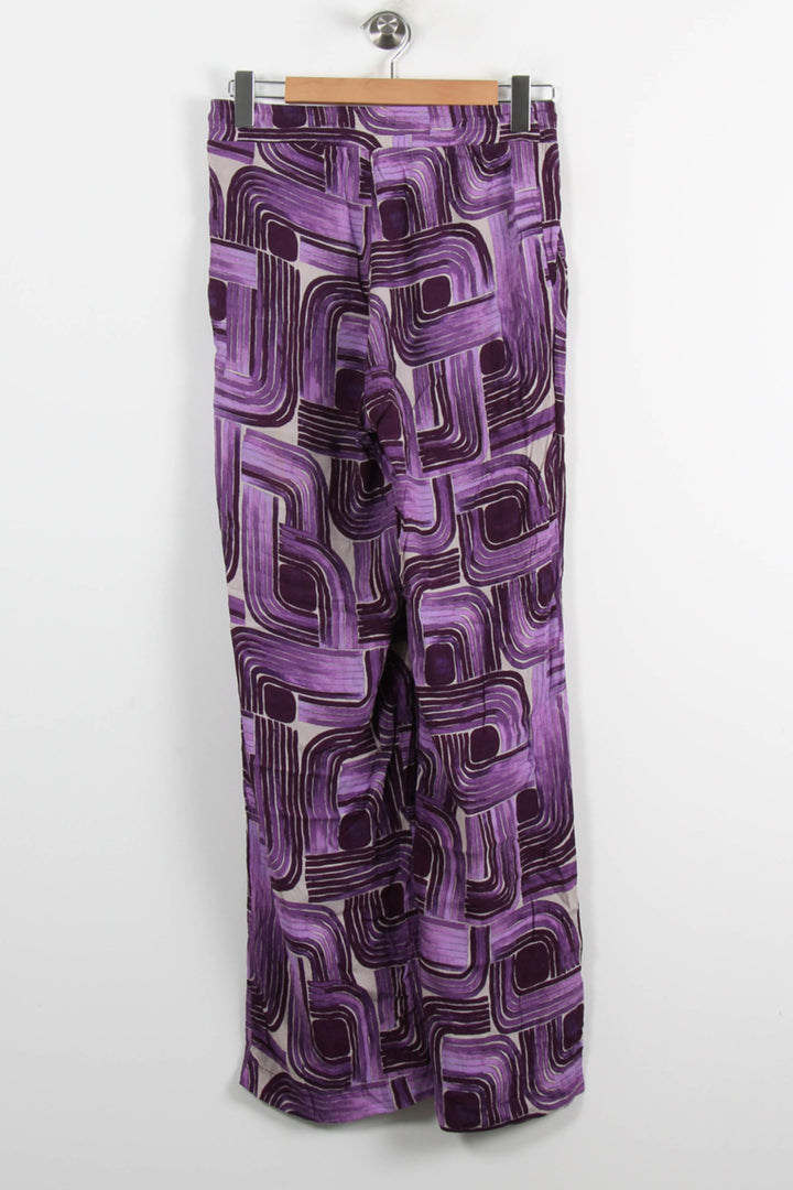 Pantalon Large Violet et Blanc - Taille XL/42 de la marque La Fée Maraboutée | PARAD73463 - Vendu par Paradigme - Image 4
