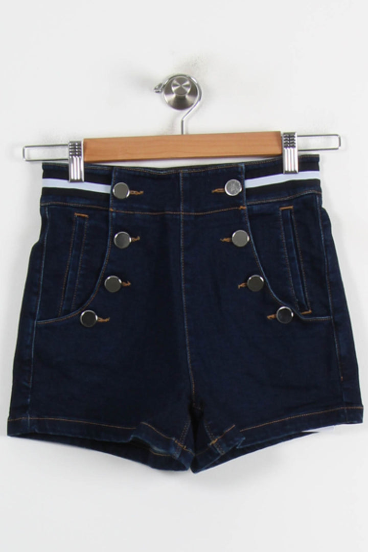 Short Taille Haute Bleu - Taille XS/34 de la marque Ekyog | PARAD73467 - Vendu par Paradigme - Image 2