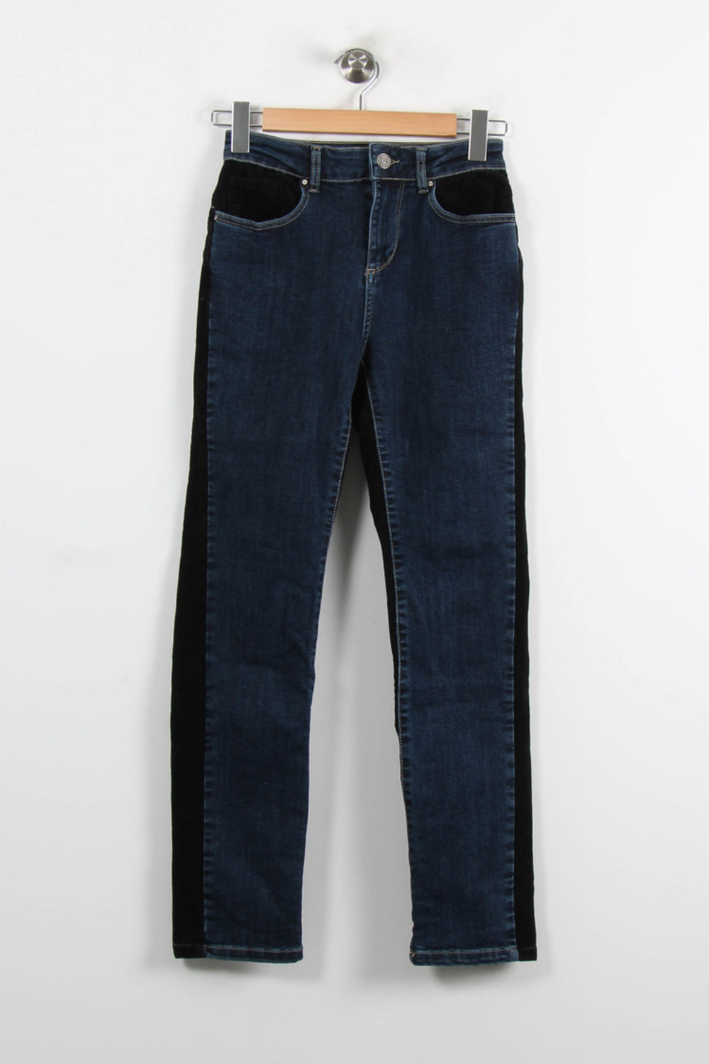 Jean Bleu et Noir - Taille S/36 de la marque Sud express | PARAD73470 - Vendu par Paradigme - Image 2
