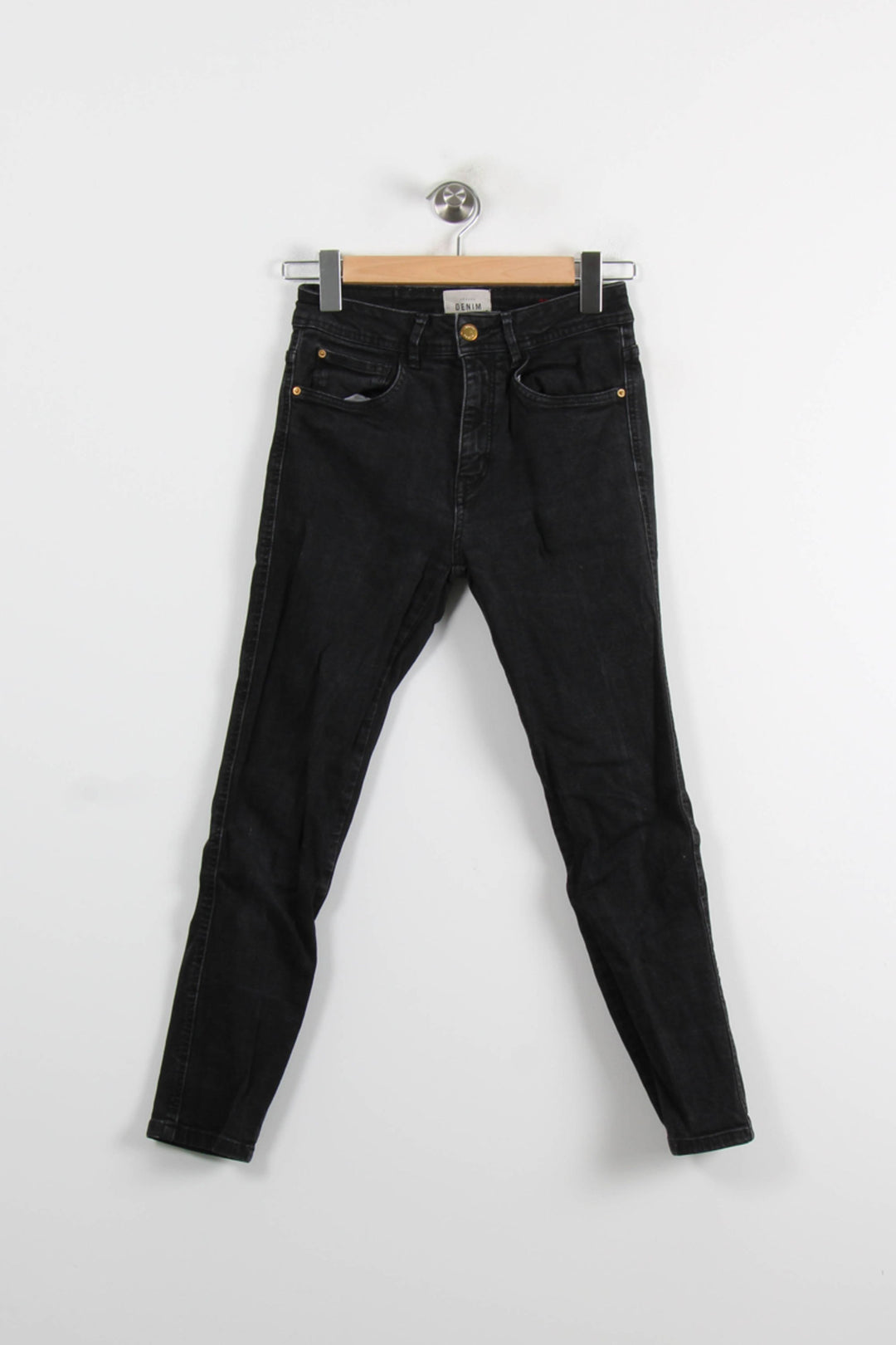 Jean Skinny Noir - Taille M/38 de la marque Sézane | PARAD73473 - Vendu par Paradigme - Image 2