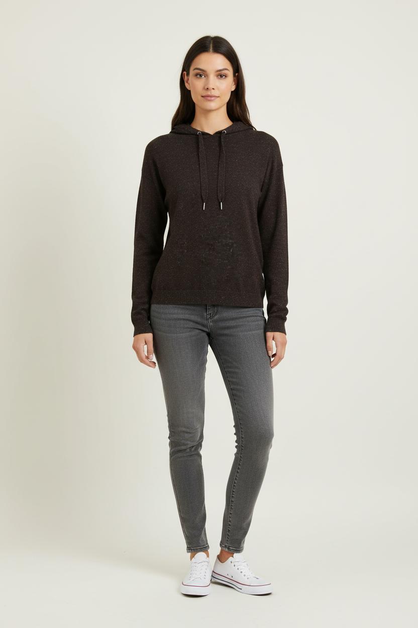 Sweat à Capuche Noir - Taille S/36 de la marque I.Code | PARAD73478 - Vendu par Paradigme - Image 1