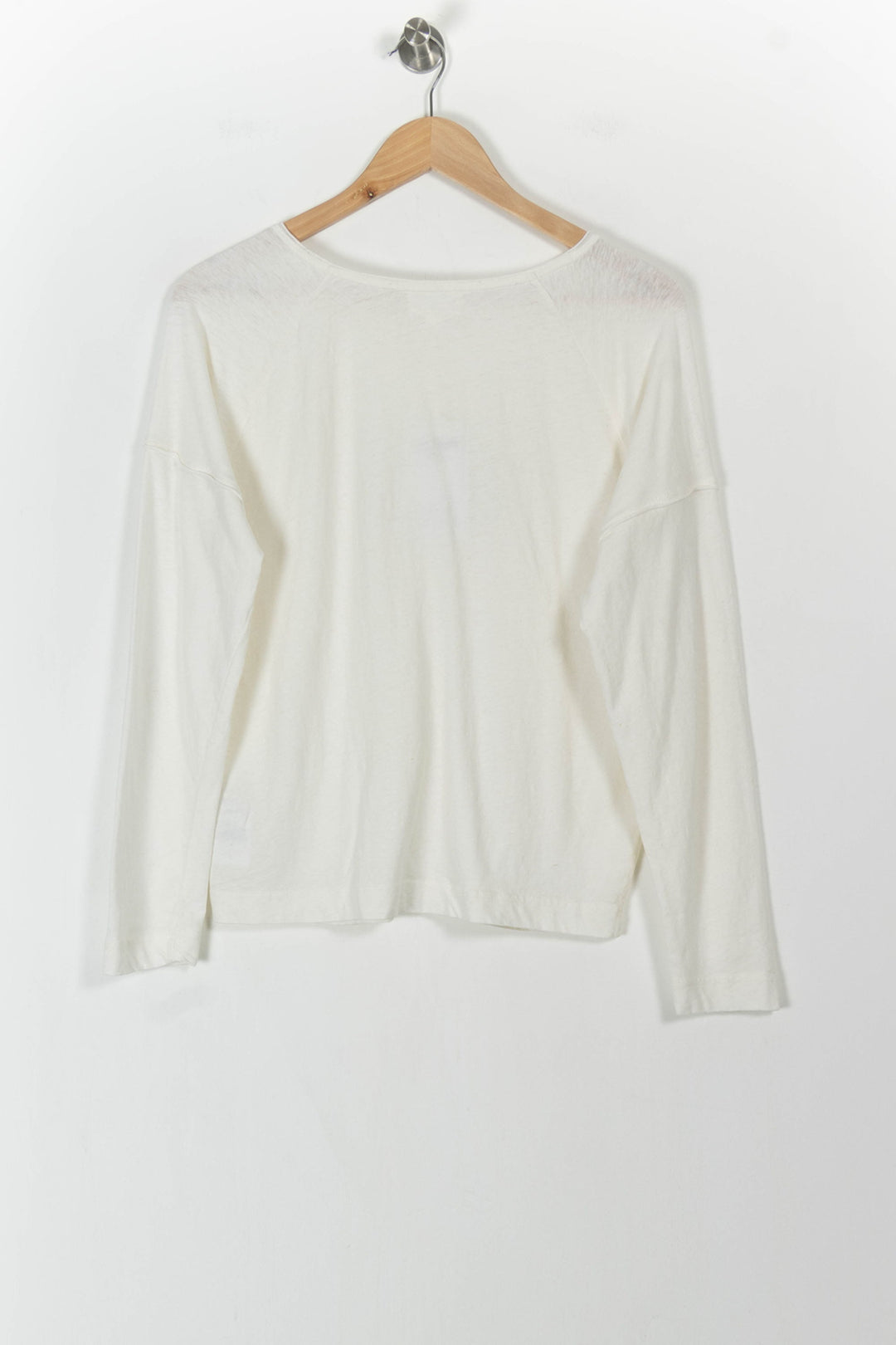 Tee-shirt Manches Longues Blanc - Taille S/36 de la marque Maison 123 | PARAD73479 - Vendu par Paradigme - Image 4