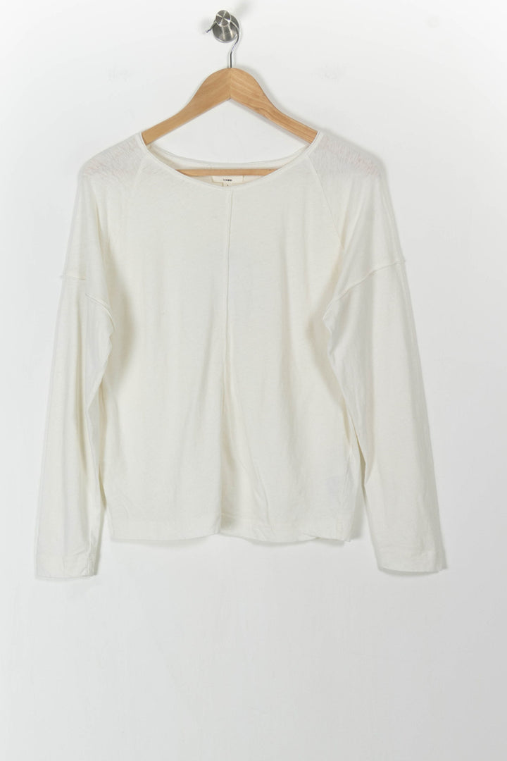 Tee-shirt Manches Longues Blanc - Taille S/36 de la marque Maison 123 | PARAD73479 - Vendu par Paradigme - Image 2