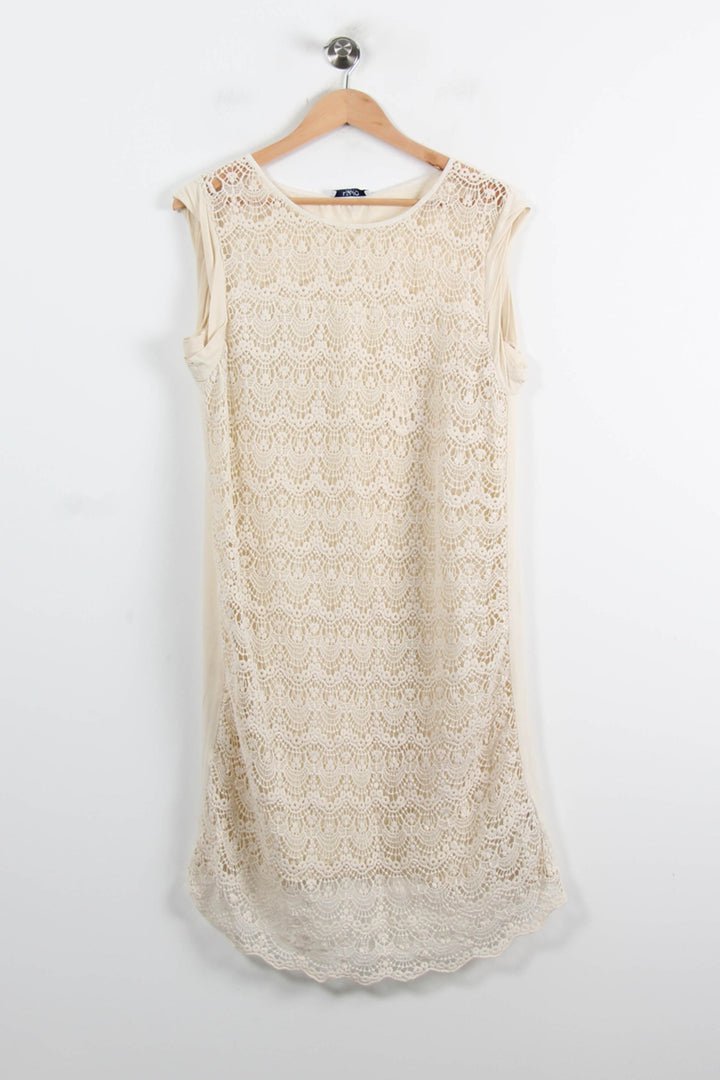 Robe en Dentelle Beige - Taille L/40 de la marque Liu Jo | PARAD73488 - Vendu par Paradigme - Image 2