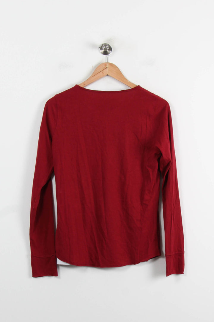Tee-shirt Manches Longues Rouge - Taille S/36 de la marque Zadig&Voltaire | PARAD73498 - Vendu par Paradigme - Image 4