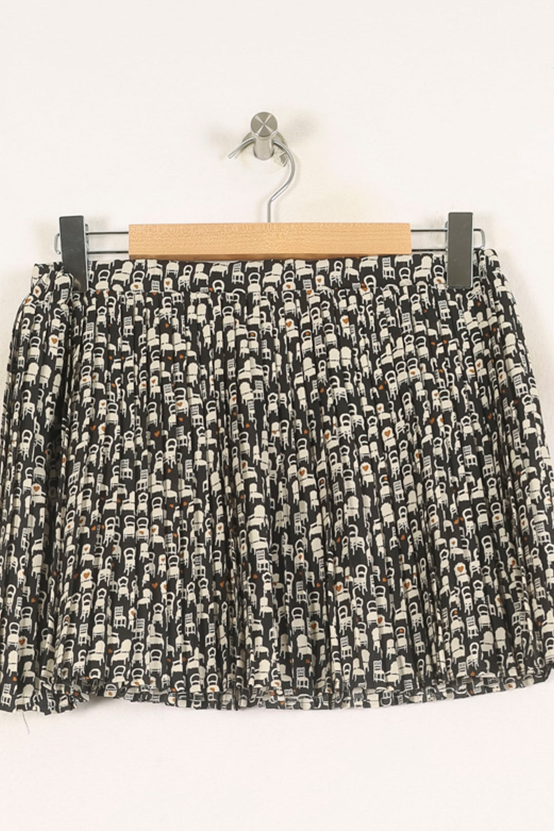 Jupe Plissée Noire et Blanche - Taille S/36 de la marque IKKS | PARAD73502 - Vendu par Paradigme - Image 4