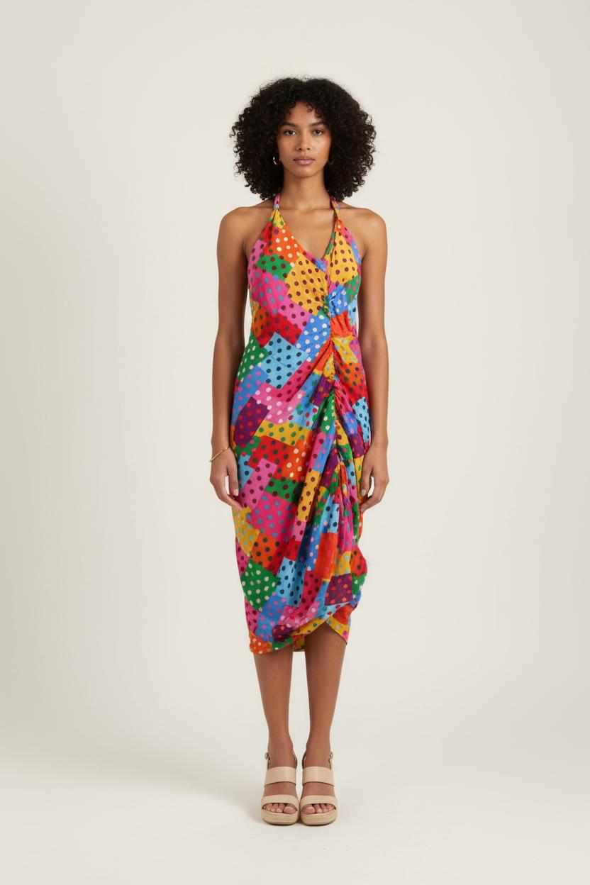 Robe Dos Nu Multicolore - Taille XS/34 de la marque Parisienne et Alors | PARAD73506 - Vendu par Paradigme - Image 1