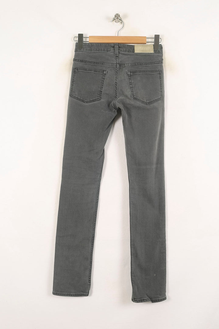 Jean Slim Gris - Taille S/36 de la marque Acne Studios | PARAD73510 - Vendu par Paradigme - Image 4