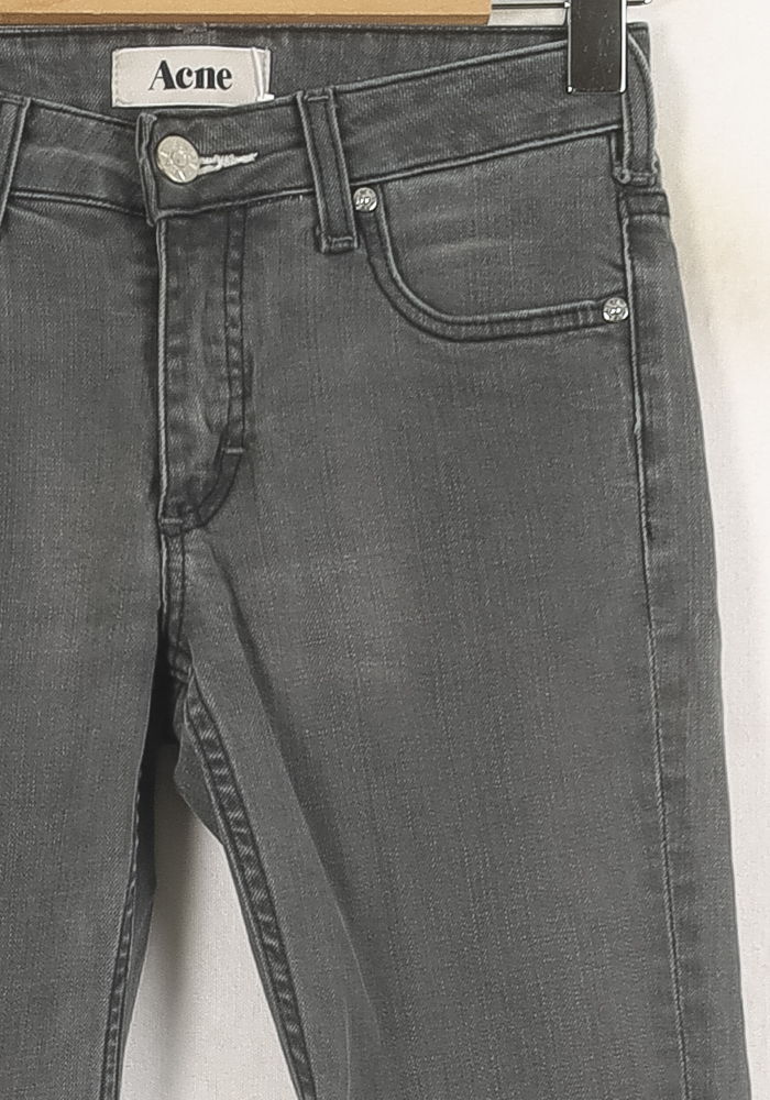 Jean Slim Gris - Taille S/36 de la marque Acne Studios | PARAD73510 - Vendu par Paradigme - Image 3