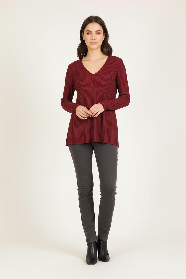 Pull Bordeaux - Taille S/36 de la marque Sézane | PARAD73516 - Vendu par Paradigme - Image 1